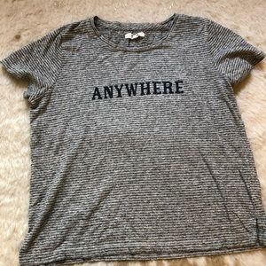 Striped madewell graphic top